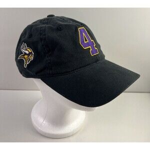 Minnesota Vikings Adjustable Black Team Cap NFL Reebok One Size Fits All